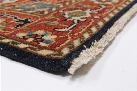 Serapi Blue Runner Hand Knotted 27 X 100 Area Rug 250-22983 Image 5