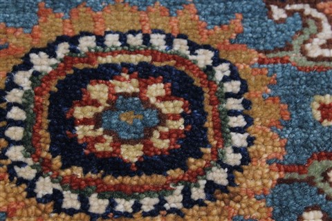 Serapi Blue Runner Hand Knotted 27 X 100 Area Rug 250-22983 Image 7