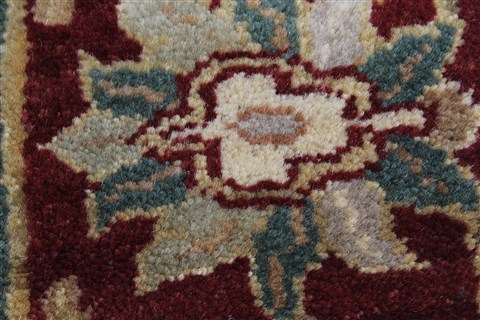 Kashmar Beige Runner Hand Knotted 26 X 103 Area Rug 250-22985 Image 7
