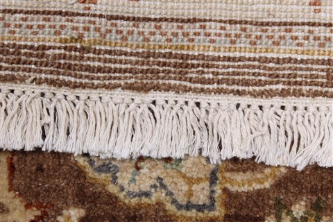 Ziegler Brown Runner Hand Knotted 25 X 104 Area Rug 250-22987 Image 11