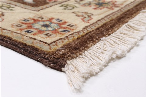 Ziegler Brown Runner Hand Knotted 25 X 104 Area Rug 250-22987 Image 5