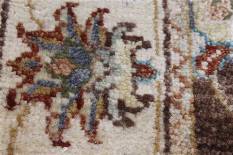 Ziegler Brown Runner Hand Knotted 25 X 104 Area Rug 250-22987 Image 6