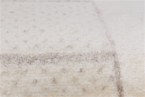 Gabbeh Beige Runner Hand Knotted 25 X 99 Area Rug 250-22990 Image 4