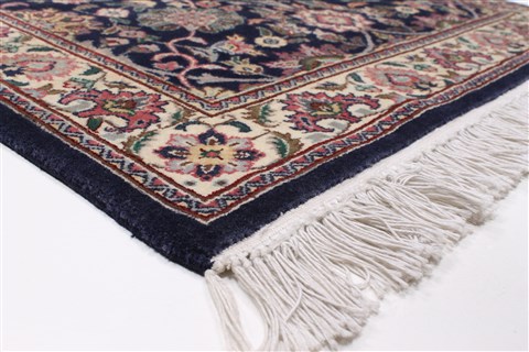 Tabriz Blue Runner Hand Knotted 27 X 107 Area Rug 250-22992 Image 5