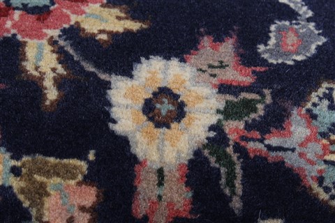 Tabriz Blue Runner Hand Knotted 27 X 107 Area Rug 250-22992 Image 6