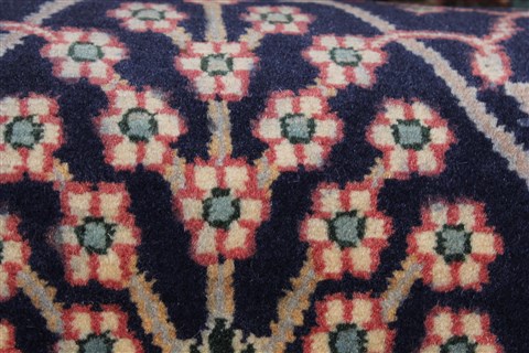 Tabriz Blue Runner Hand Knotted 27 X 107 Area Rug 250-22992 Image 7