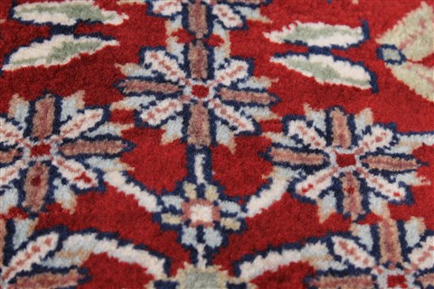 Kashmar Red Runner Hand Knotted 26 X 99 Area Rug 250-22994 Image 7