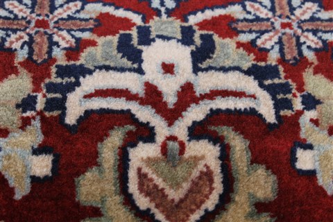 Kashmar Red Runner Hand Knotted 26 X 99 Area Rug 250-22994 Image 8
