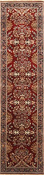 Kashmar Red Runner Hand Knotted 2'6" X 9'9"  Area Rug 250-22994