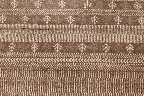 Gabbeh Beige Runner Hand Knotted 27 X 99 Area Rug 250-22995 Image 3