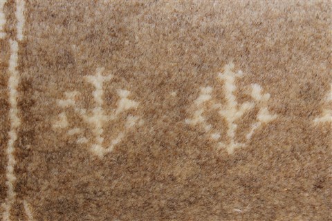 Gabbeh Beige Runner Hand Knotted 27 X 99 Area Rug 250-22995 Image 8
