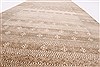 Gabbeh Beige Runner Hand Knotted 27 X 99  Area Rug 250-22995 Thumb 1