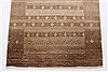 Gabbeh Beige Runner Hand Knotted 27 X 99  Area Rug 250-22995 Thumb 4