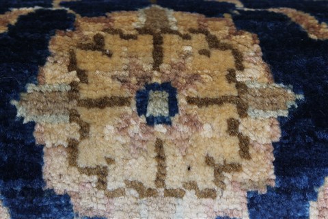 Chobi Blue Runner Hand Knotted 28 X 911 Area Rug 250-22997 Image 10