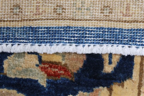 Chobi Blue Runner Hand Knotted 28 X 911 Area Rug 250-22997 Image 4