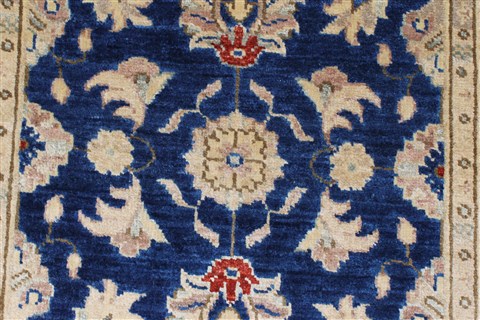 Chobi Blue Runner Hand Knotted 28 X 911 Area Rug 250-22997 Image 6