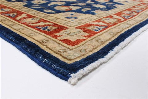 Chobi Blue Runner Hand Knotted 28 X 911 Area Rug 250-22997 Image 8