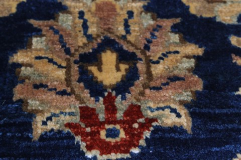 Chobi Blue Runner Hand Knotted 28 X 911 Area Rug 250-22997 Image 9
