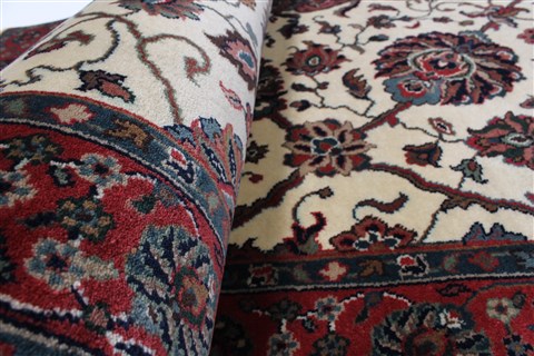 Semnan Beige Runner Hand Knotted 28 X 99 Area Rug 250-22999 Image 8