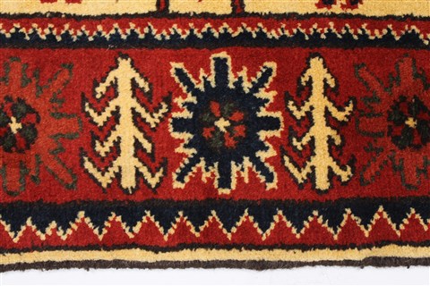 Turkman Yellow Runner Hand Knotted 29 X 103 Area Rug 250-23000 Image 3