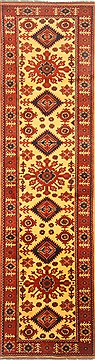 Indian Turkman Yellow Runner 10 to 12 ft Wool Carpet 23000