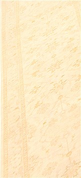 Pakistani Chobi Beige Runner 10 to 12 ft Wool Carpet 23007