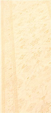 Chobi Beige Runner Hand Knotted 2'6" X 9'8"  Area Rug 250-23007