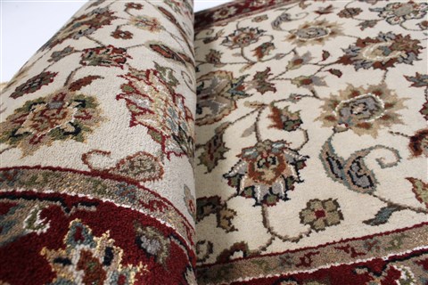 Kashmar Beige Runner Hand Knotted 26 X 910 Area Rug 250-23008 Image 11