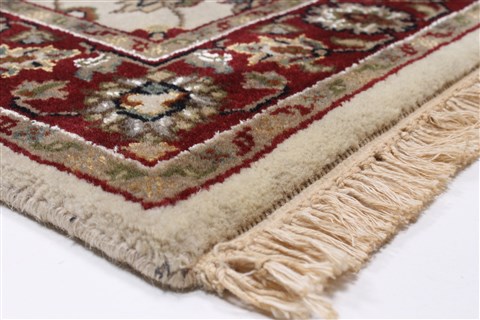 Kashmar Beige Runner Hand Knotted 26 X 910 Area Rug 250-23008 Image 5