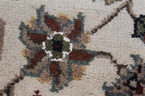 Kashmar Beige Runner Hand Knotted 26 X 910 Area Rug 250-23008 Image 7
