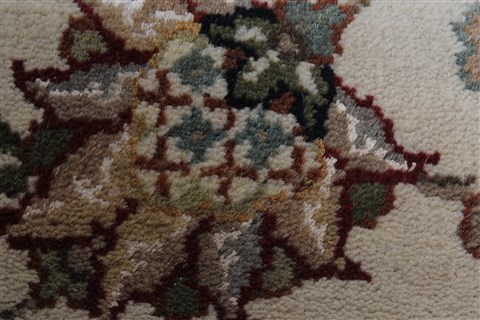 Kashmar Beige Runner Hand Knotted 26 X 910 Area Rug 250-23008 Image 9