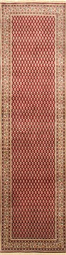 Indian Tabriz Red Runner 10 to 12 ft Wool Carpet 23009