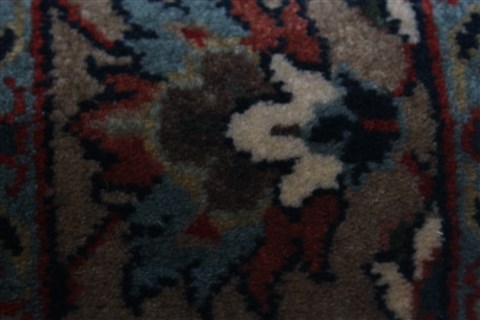 Isfahan Blue Runner Hand Knotted 27 X 910 Area Rug 250-23011 Image 7