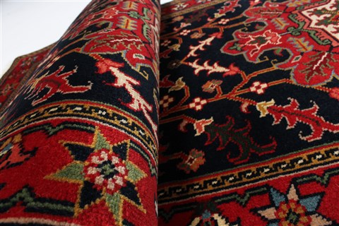 Heriz Black Runner Hand Knotted 28 X 910  Area Rug 250-23012 Image 11