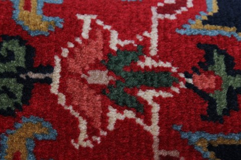 Heriz Black Runner Hand Knotted 28 X 910  Area Rug 250-23012 Image 9