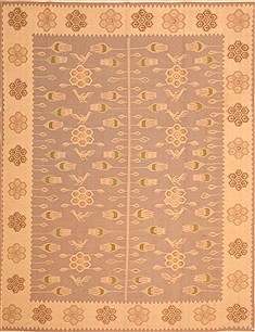 Romania Kilim Blue Rectangle 7x10 ft Wool Carpet 23016