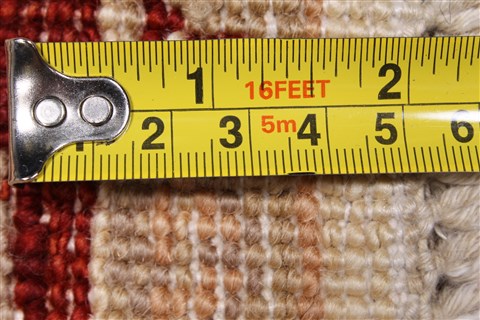 Chobi Beige Runner Hand Knotted 26 X 98  Area Rug 250-23017 Image 9