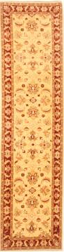 Chobi Beige Runner Hand Knotted 2'6" X 9'8"  Area Rug 250-23017