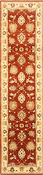 Ziegler Brown Runner Hand Knotted 2'7" X 10'2"  Area Rug 250-23022