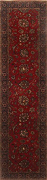 Indian Tabriz Red Runner 10 to 12 ft Wool Carpet 23023