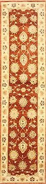 Ziegler Brown Runner Hand Knotted 2'6" X 9'11"  Area Rug 250-23024