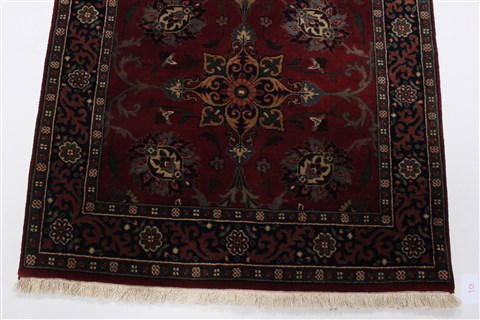 Semnan Red Runner Hand Knotted 27 X 98 Area Rug 250-23025 Image 2