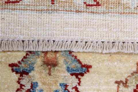 Pishavar Beige Runner Hand Knotted 29 X 107  Area Rug 250-23026 Image 10