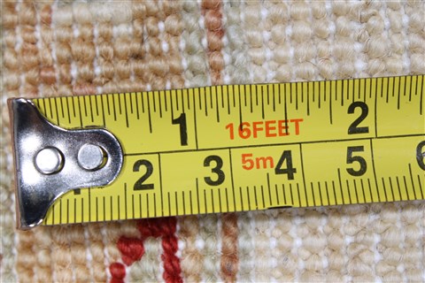 Pishavar Beige Runner Hand Knotted 29 X 107  Area Rug 250-23026 Image 9