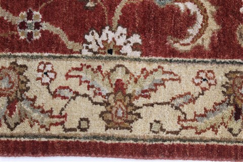 Kashan Brown Runner Hand Knotted 27 X 101 Area Rug 250-23027 Image 1