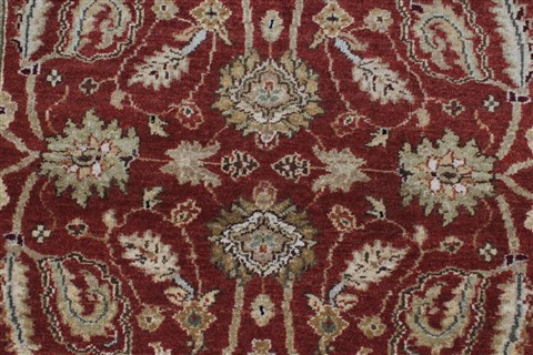 Kashan Brown Runner Hand Knotted 27 X 101 Area Rug 250-23027 Image 2