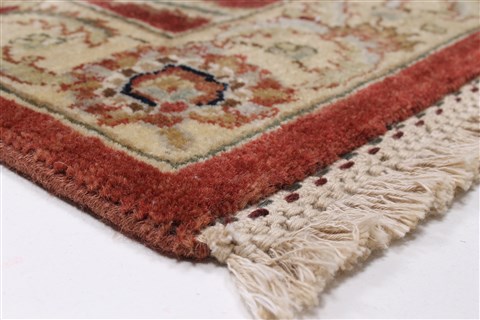 Kashan Brown Runner Hand Knotted 27 X 101 Area Rug 250-23027 Image 4
