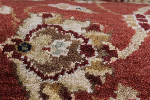 Kashan Brown Runner Hand Knotted 27 X 101 Area Rug 250-23027 Image 6