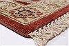 Kashan Brown Runner Hand Knotted 27 X 101  Area Rug 250-23027 Thumb 4