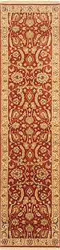 Kashan Brown Runner Hand Knotted 2'7" X 10'1"  Area Rug 250-23027